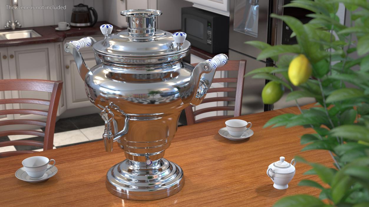 3D Electric Russian Samovar Kettle