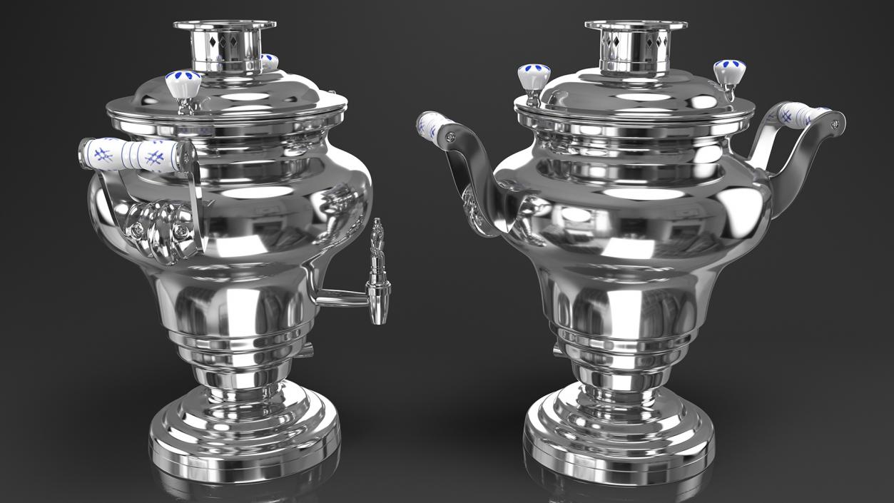 3D Electric Russian Samovar Kettle