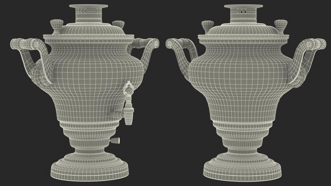 3D Electric Russian Samovar Kettle