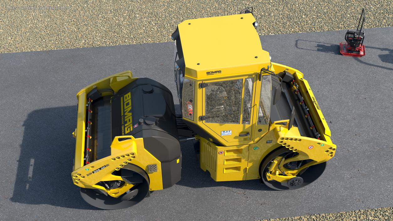 3D model Rigged Road Compactors Collection 6