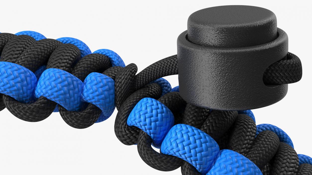 3D Paracord Survival Bracelet Blue