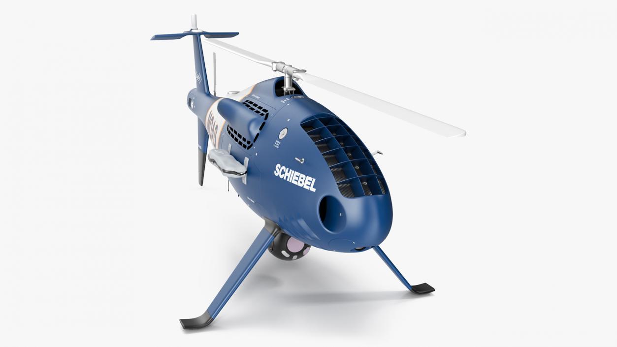 Schiebel Camcopter S100 UAV MOAS Rigged 3D model