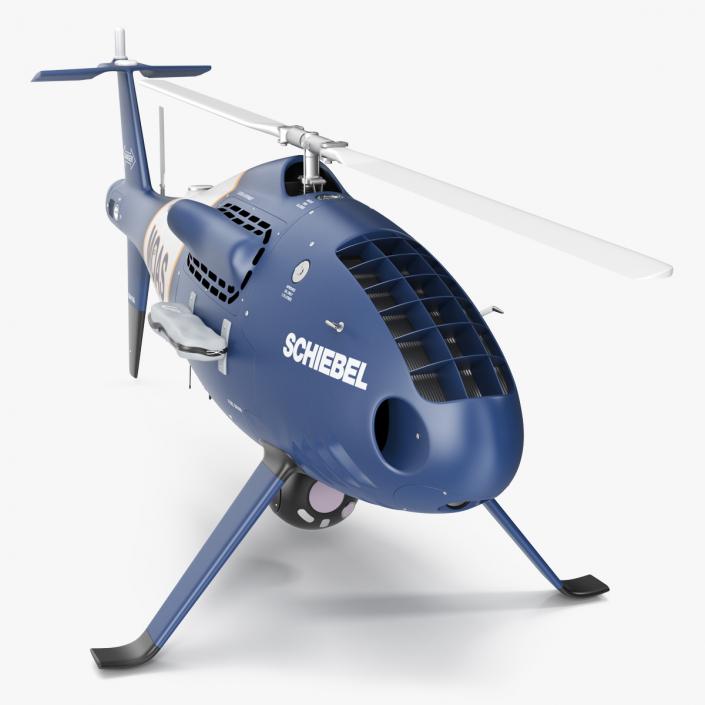 Schiebel Camcopter S100 UAV MOAS Rigged 3D model