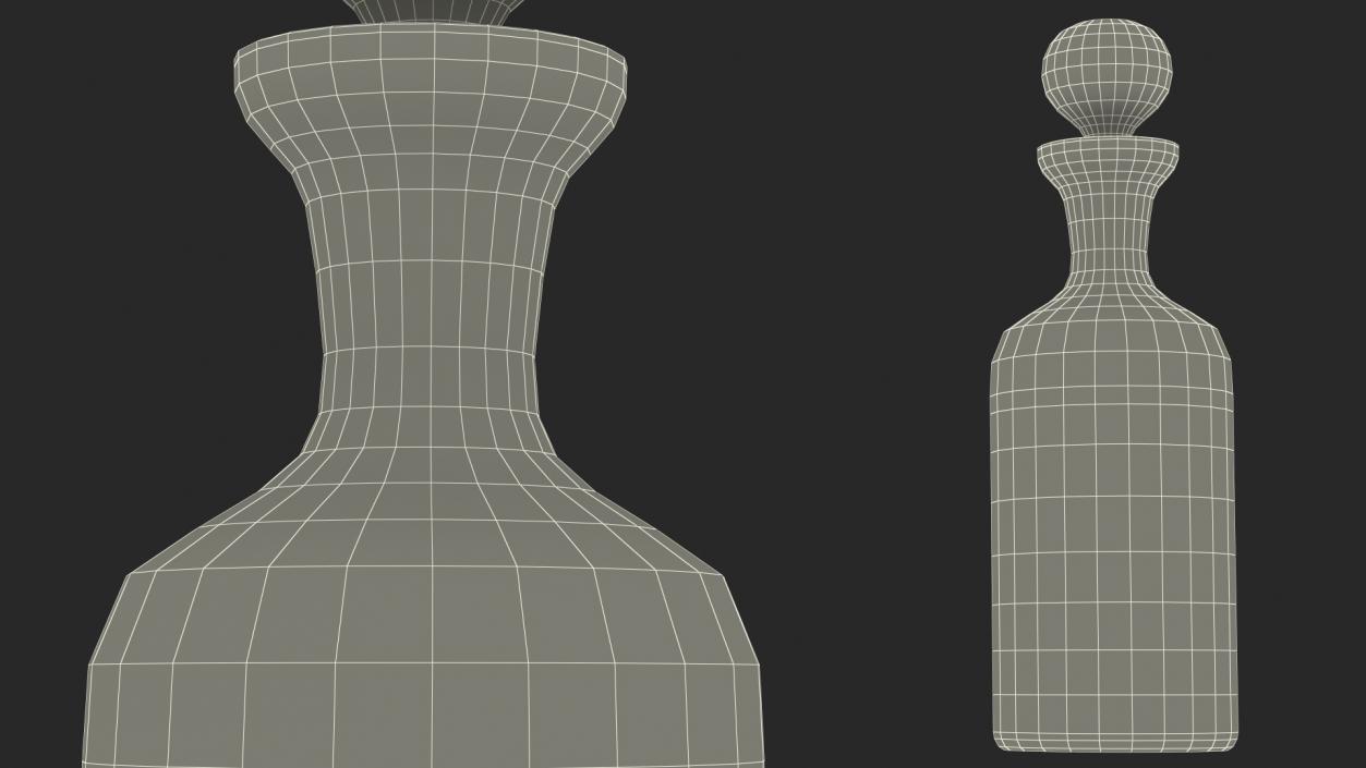 3D Direction Decanter with Whiskey