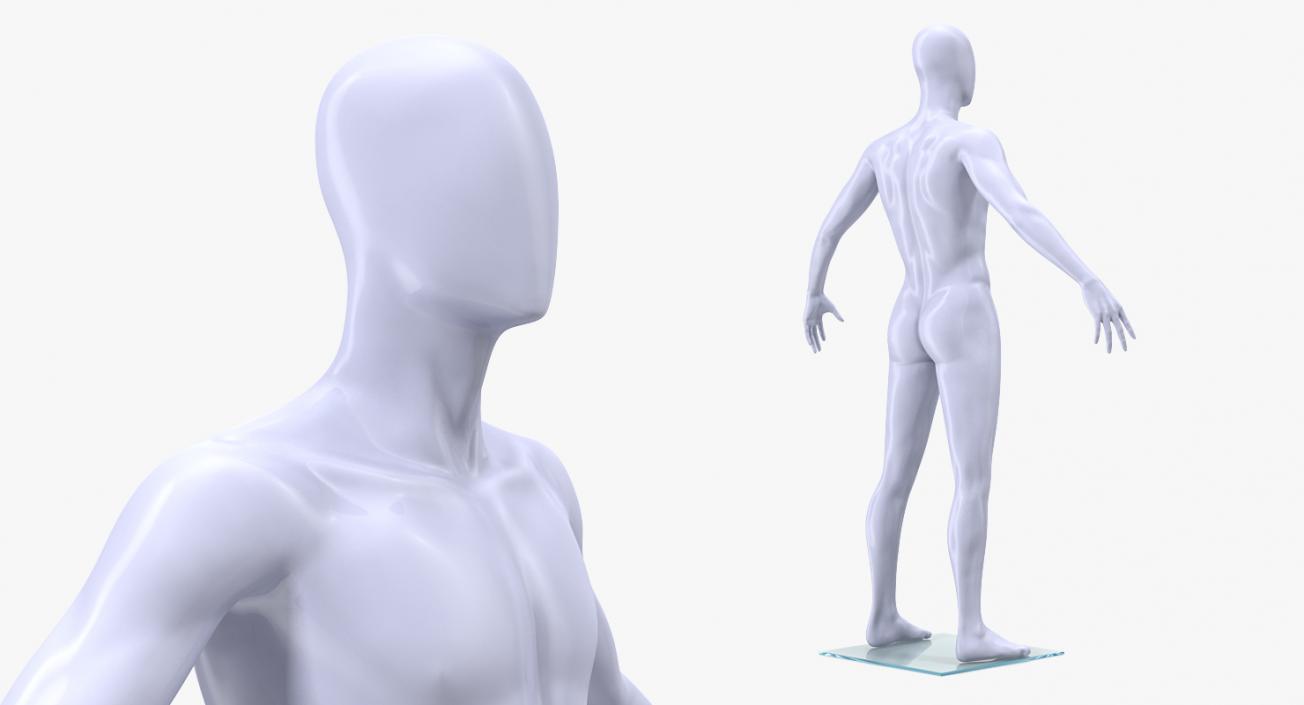 3D model Sportswear Suit Raised Hood on Mannequin