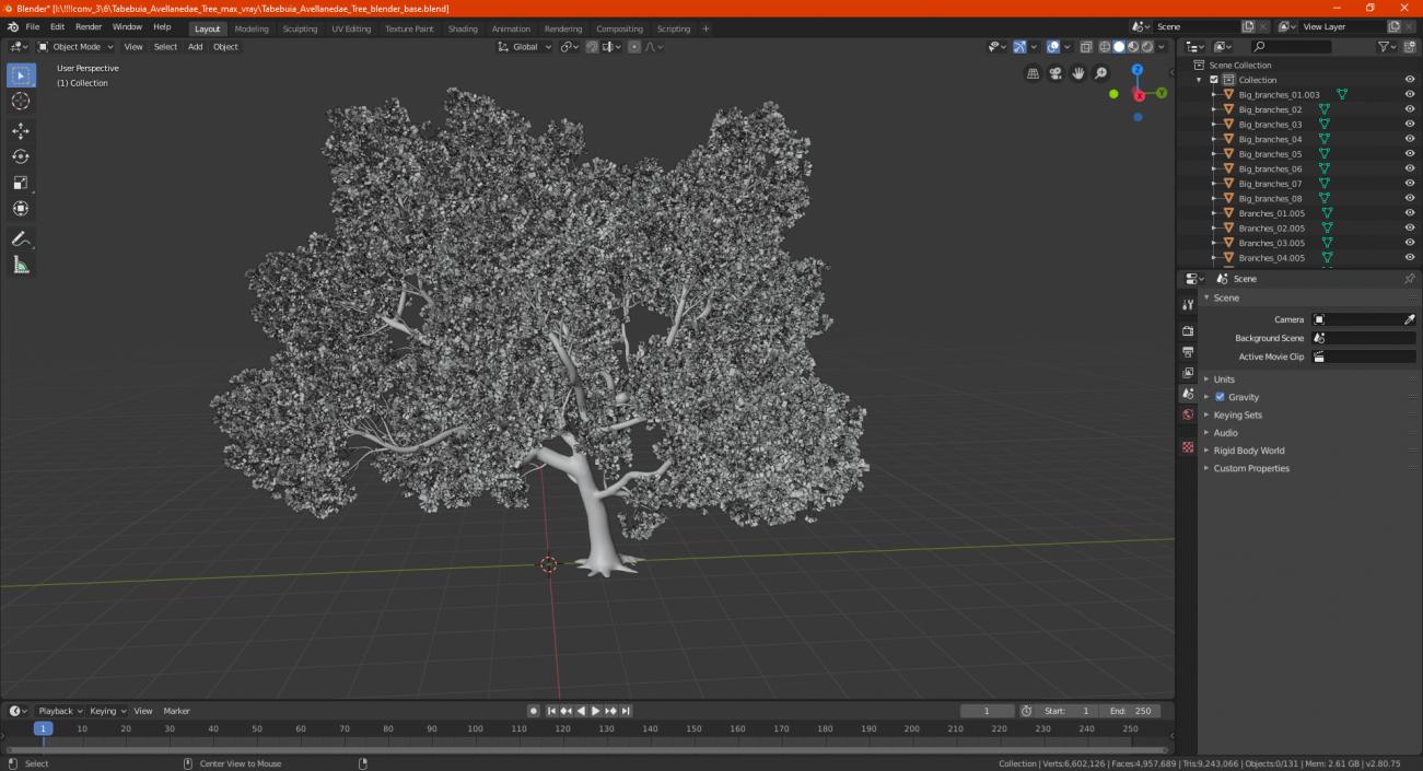 3D model Tabebuia Avellanedae Tree