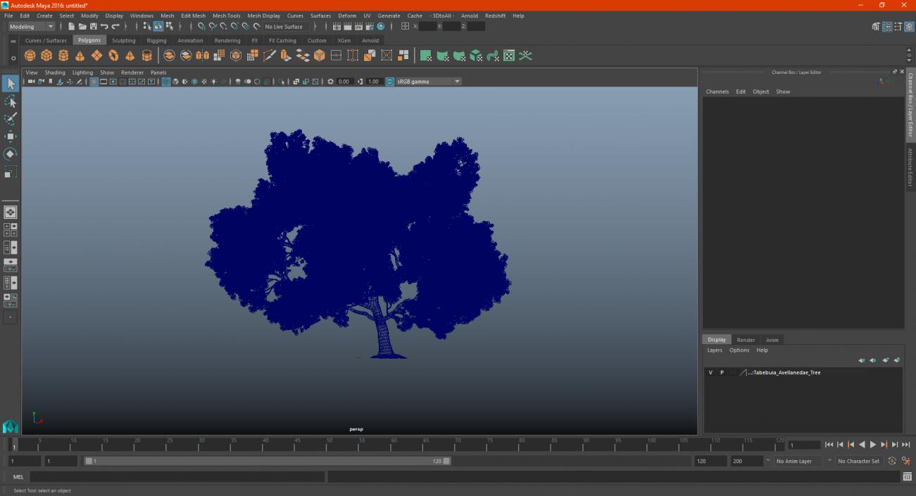 3D model Tabebuia Avellanedae Tree