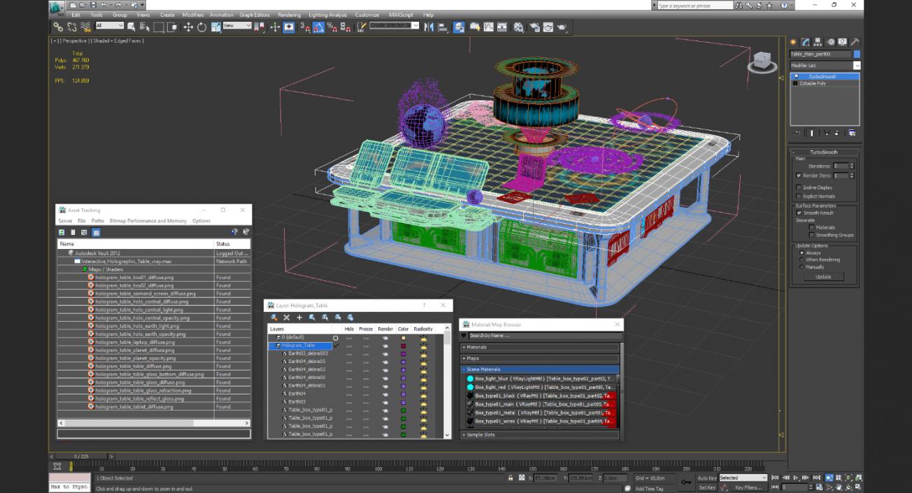 Interactive Holographic Table 3D model