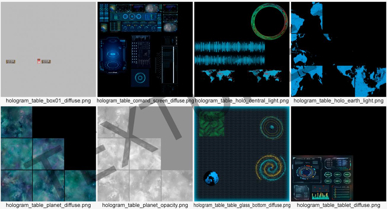 Interactive Holographic Table 3D model