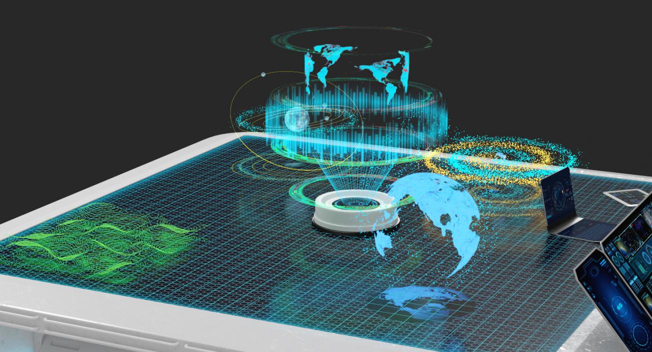 Interactive Holographic Table 3D model