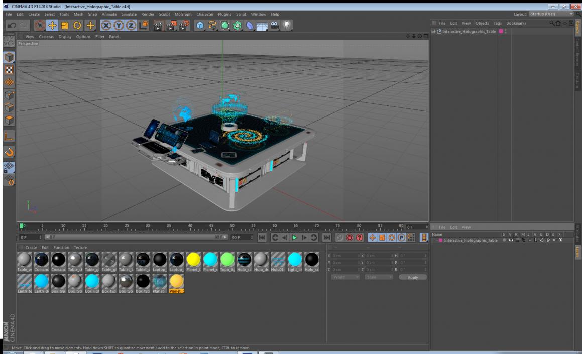 Interactive Holographic Table 3D model