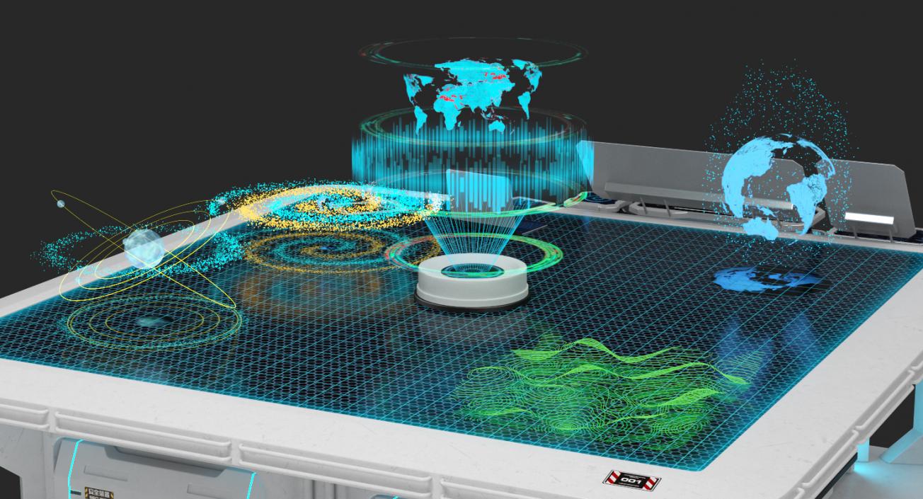 Interactive Holographic Table 3D model