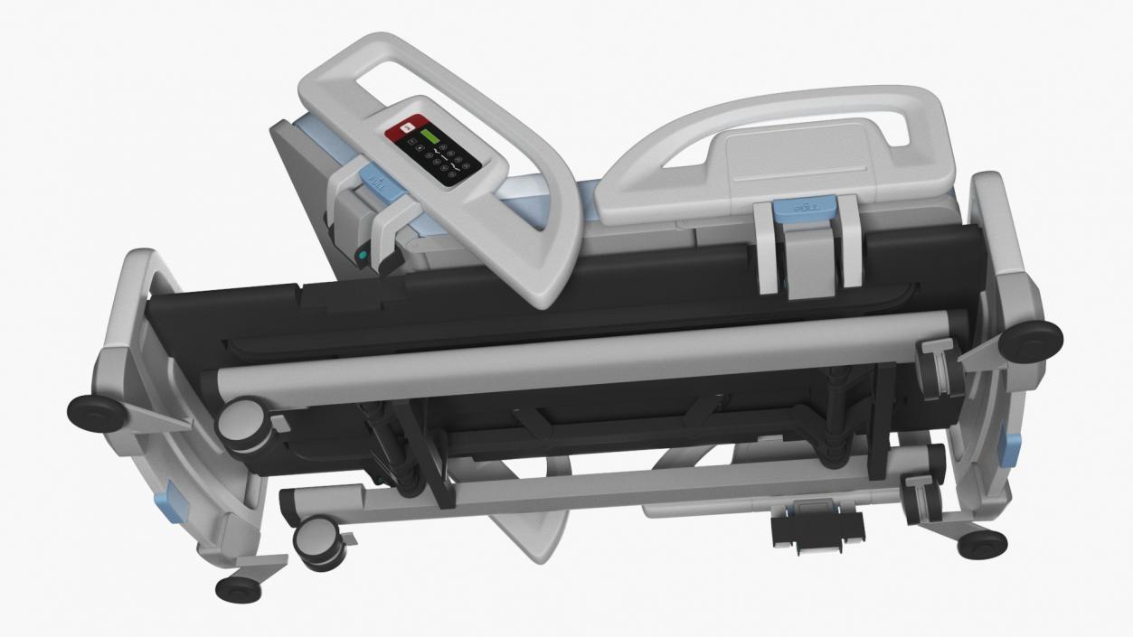 3D model Smart Hospital Bed Off State Rigged