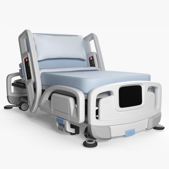 3D model Smart Hospital Bed Off State Rigged