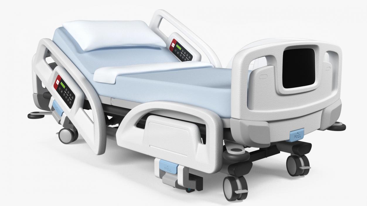 3D model Smart Hospital Bed Off State Rigged