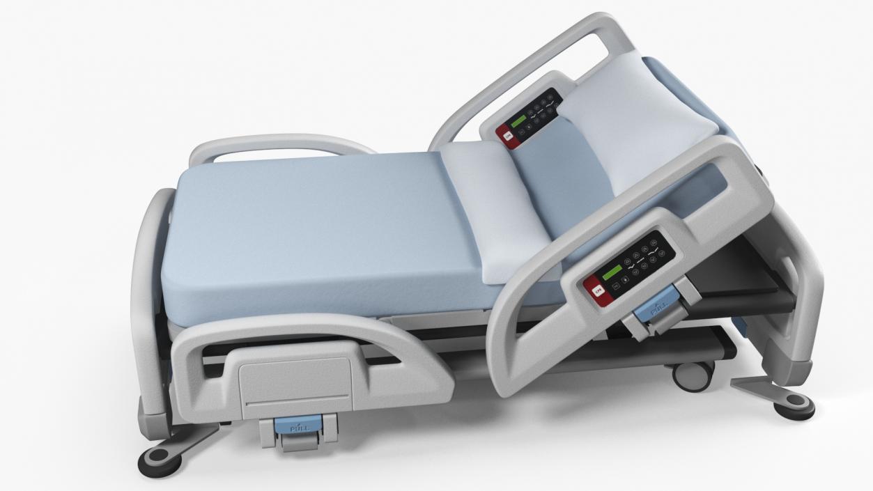 3D model Smart Hospital Bed Off State Rigged