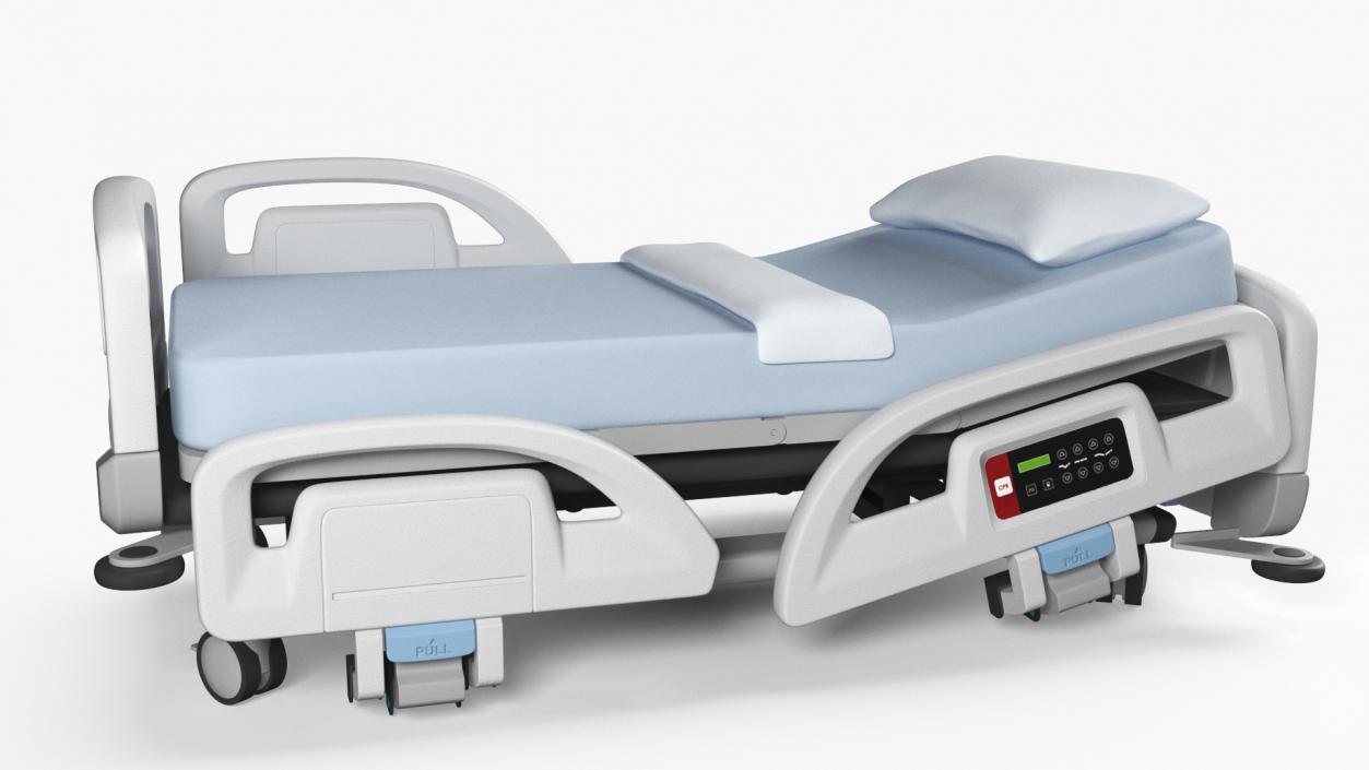 3D model Smart Hospital Bed Off State Rigged