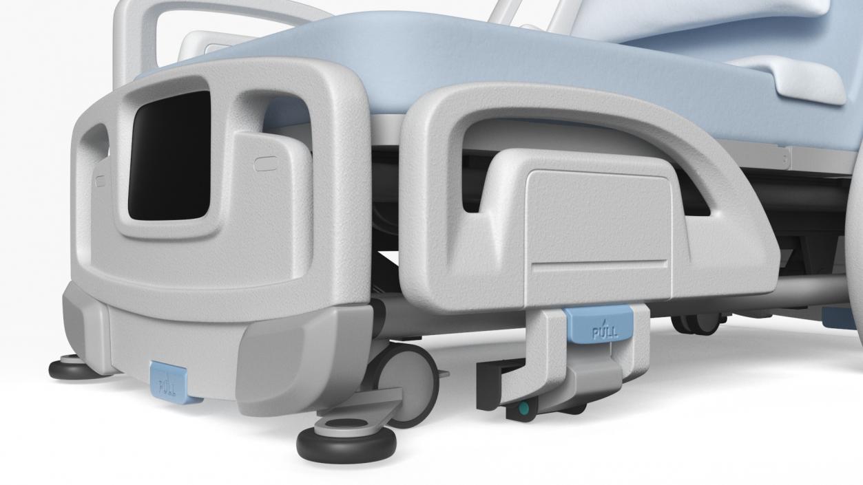 3D model Smart Hospital Bed Off State Rigged