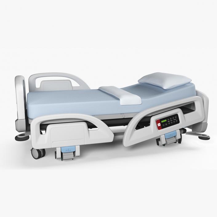 3D model Smart Hospital Bed Off State Rigged