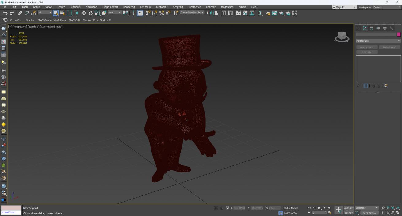 Mr Monopoly Trading Pose for 3D Print 3D