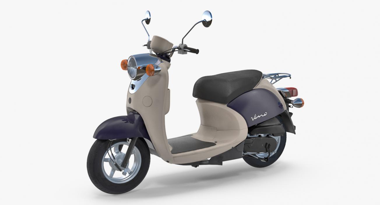 3D Scooter Motorcycle Yamaha Vino Classic 2017 model