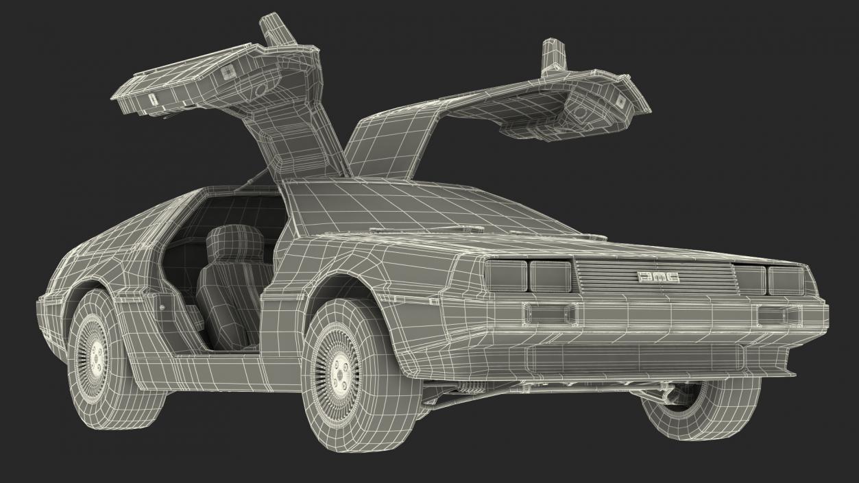 3D model DeLorean DMC-12