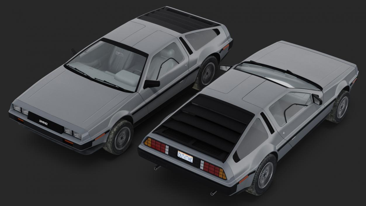 3D model DeLorean DMC-12