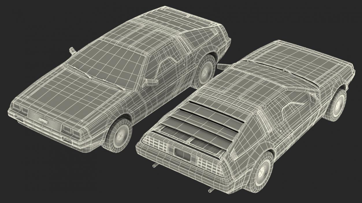 3D model DeLorean DMC-12