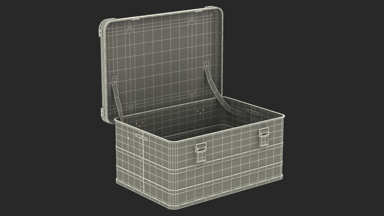 3D Aluminum Storage Box Swiss Link Medium model