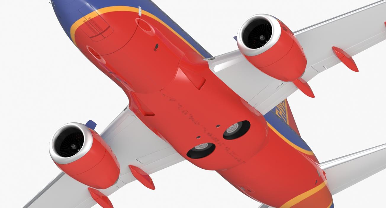 3D model Boeing 737-700 Southwest Airlines Rigged