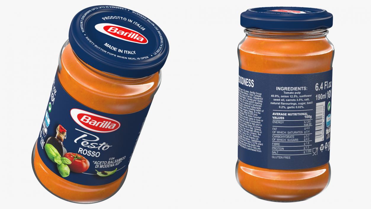 3D Barilla Pesto Rosso Pasta Sauce 190g