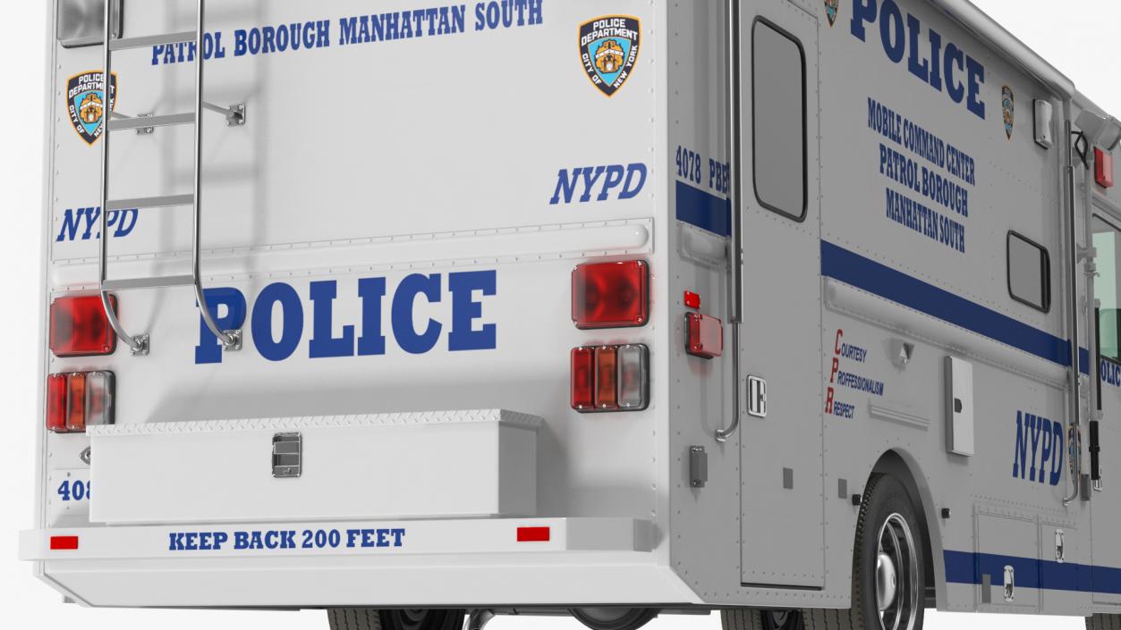 NYPD Mobile Command Center Simple Interior 3D