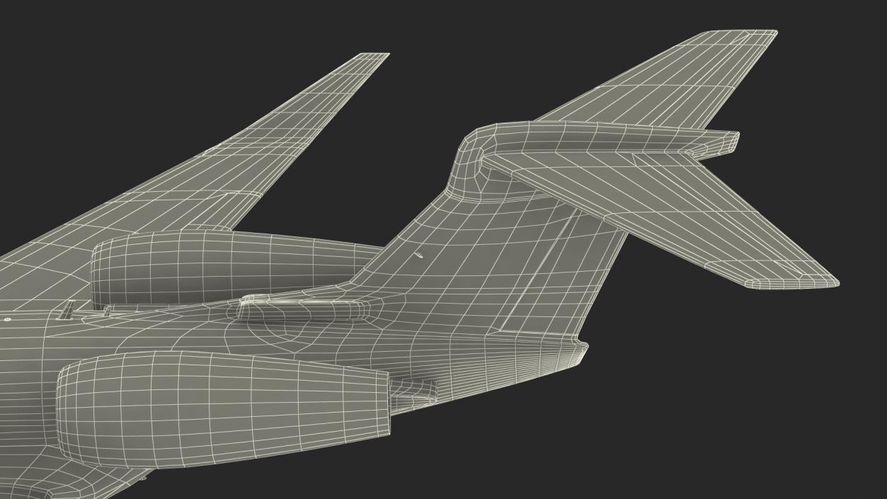 3D model Gulfstream G400 Business Jet Rigged