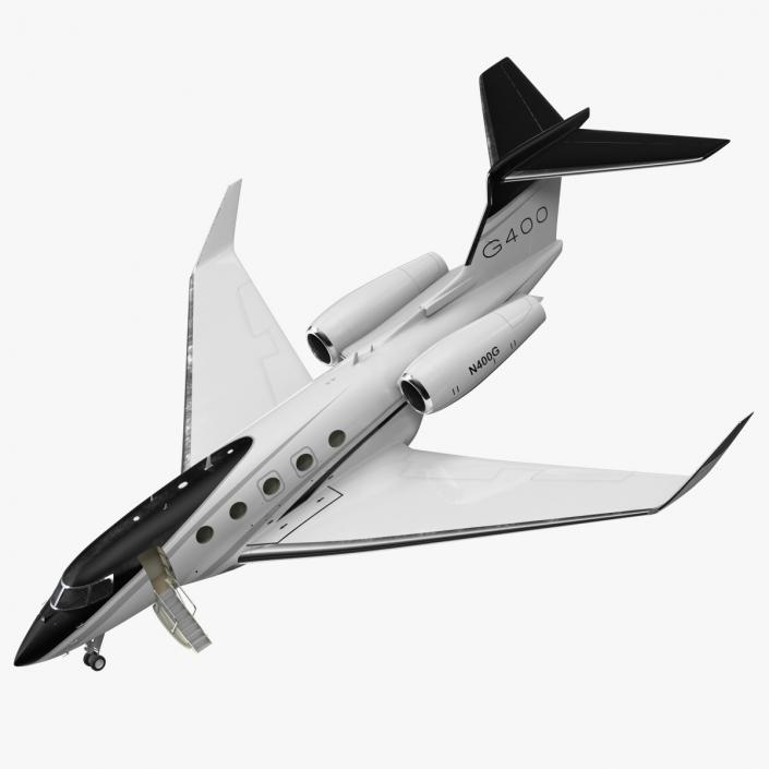 3D model Gulfstream G400 Business Jet Rigged