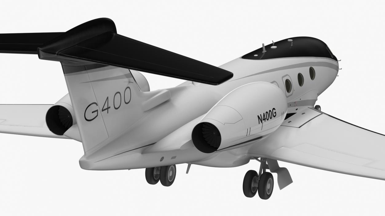 3D model Gulfstream G400 Business Jet Rigged