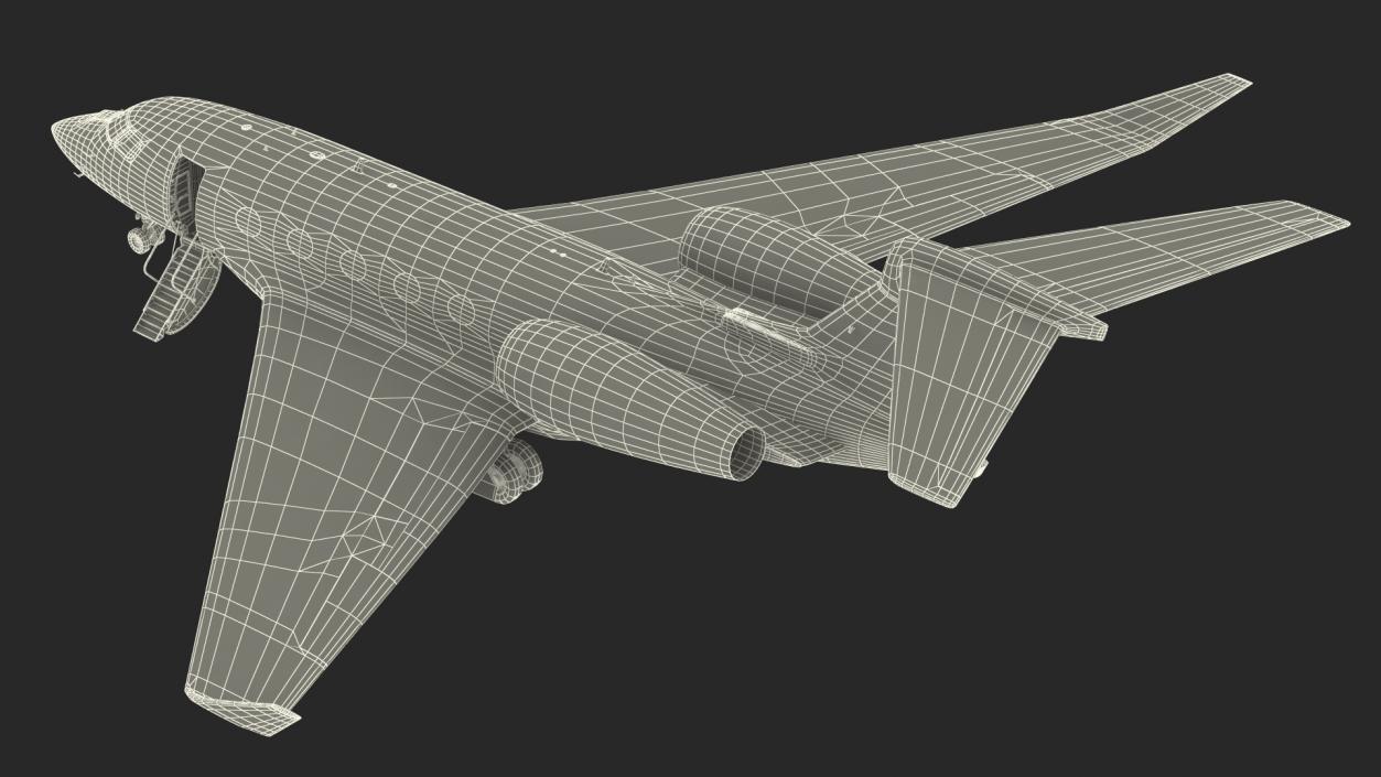 3D model Gulfstream G400 Business Jet Rigged