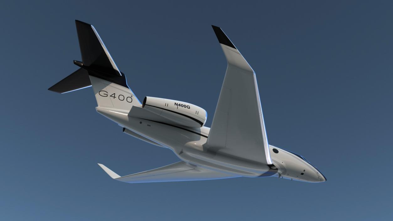 3D model Gulfstream G400 Business Jet Rigged