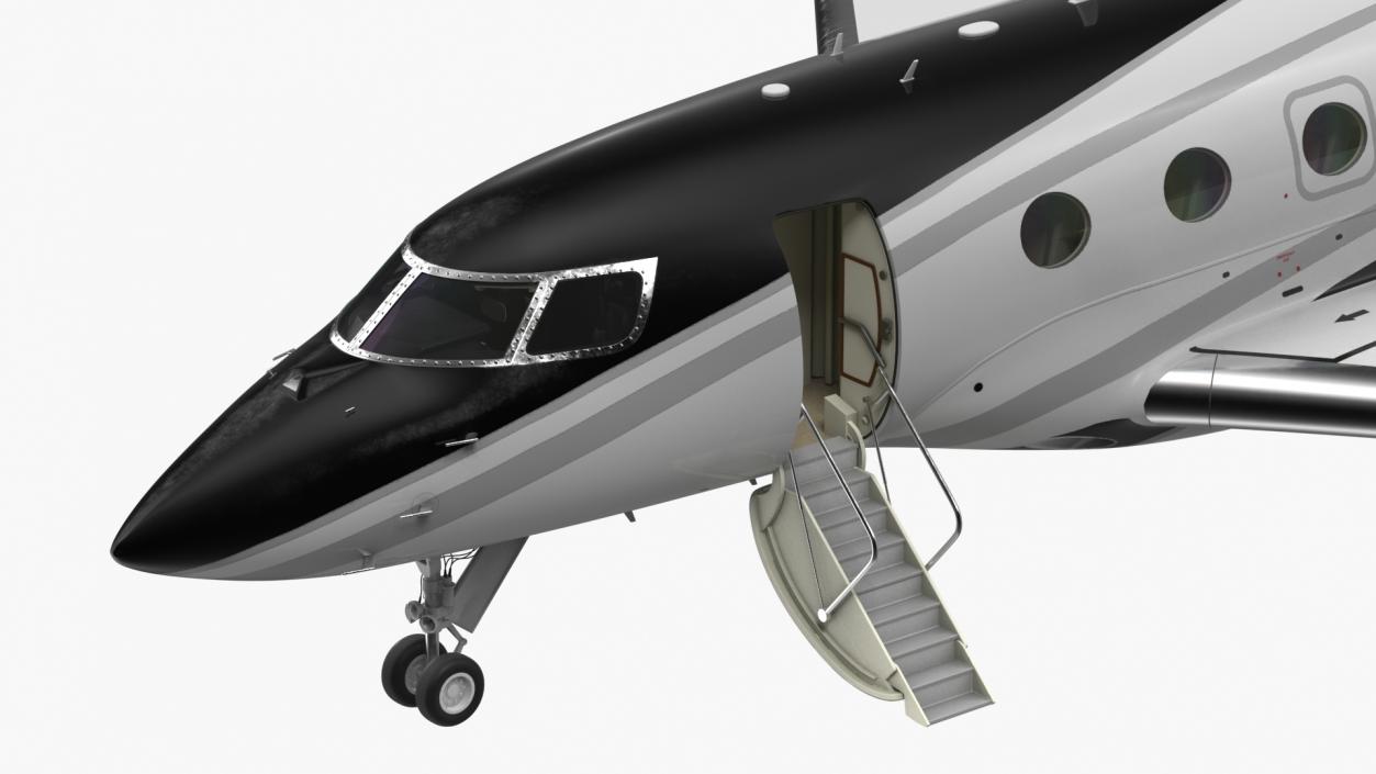 3D model Gulfstream G400 Business Jet Rigged