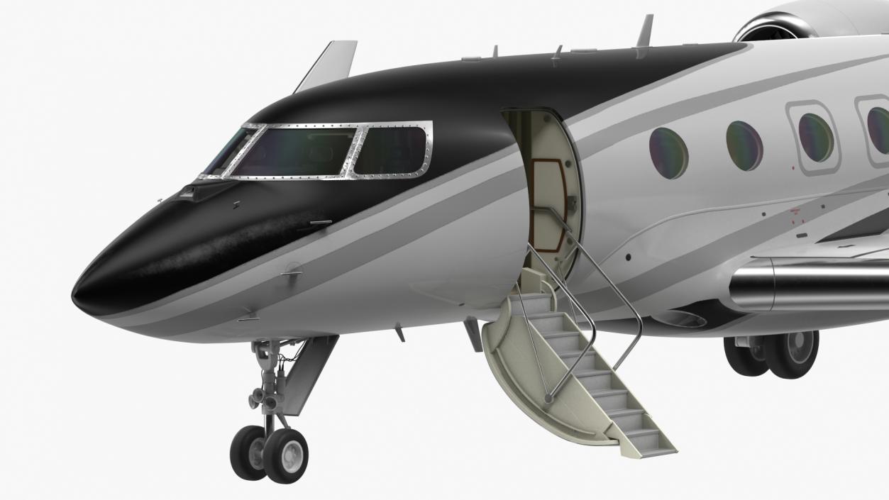 3D model Gulfstream G400 Business Jet Rigged