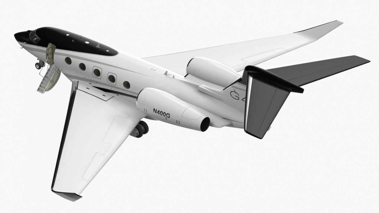 3D model Gulfstream G400 Business Jet Rigged