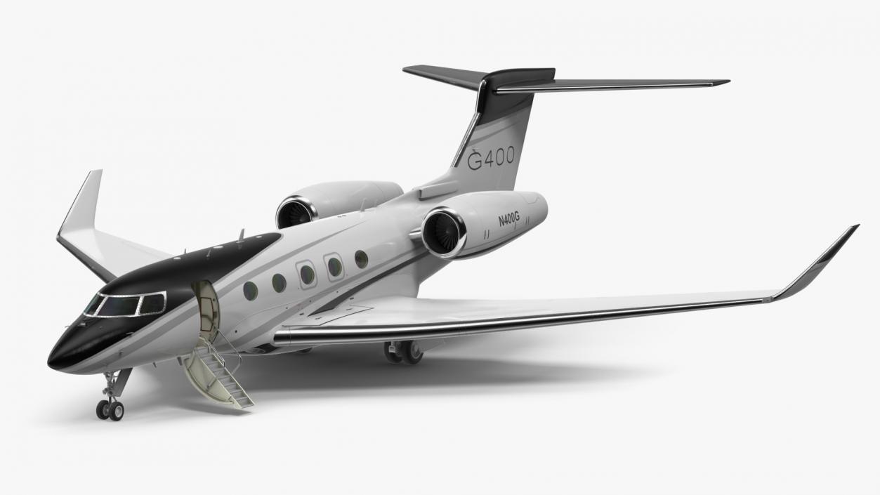 3D model Gulfstream G400 Business Jet Rigged