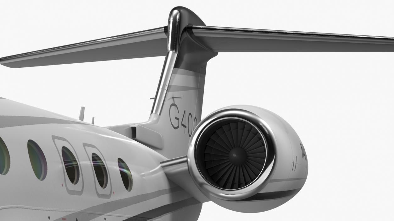 3D model Gulfstream G400 Business Jet Rigged