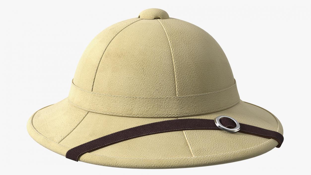 3D French Pith Helmet model