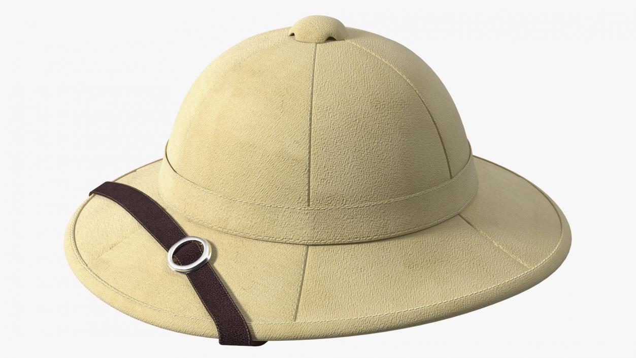 3D French Pith Helmet model