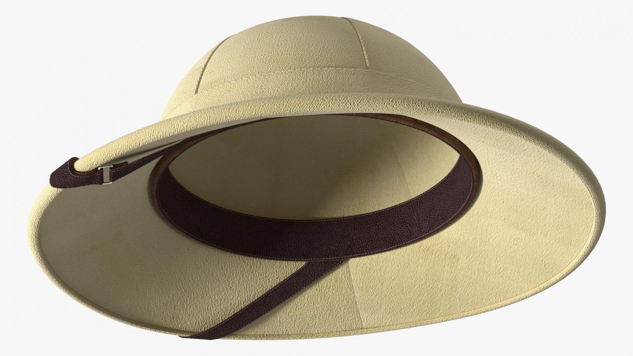 3D French Pith Helmet model