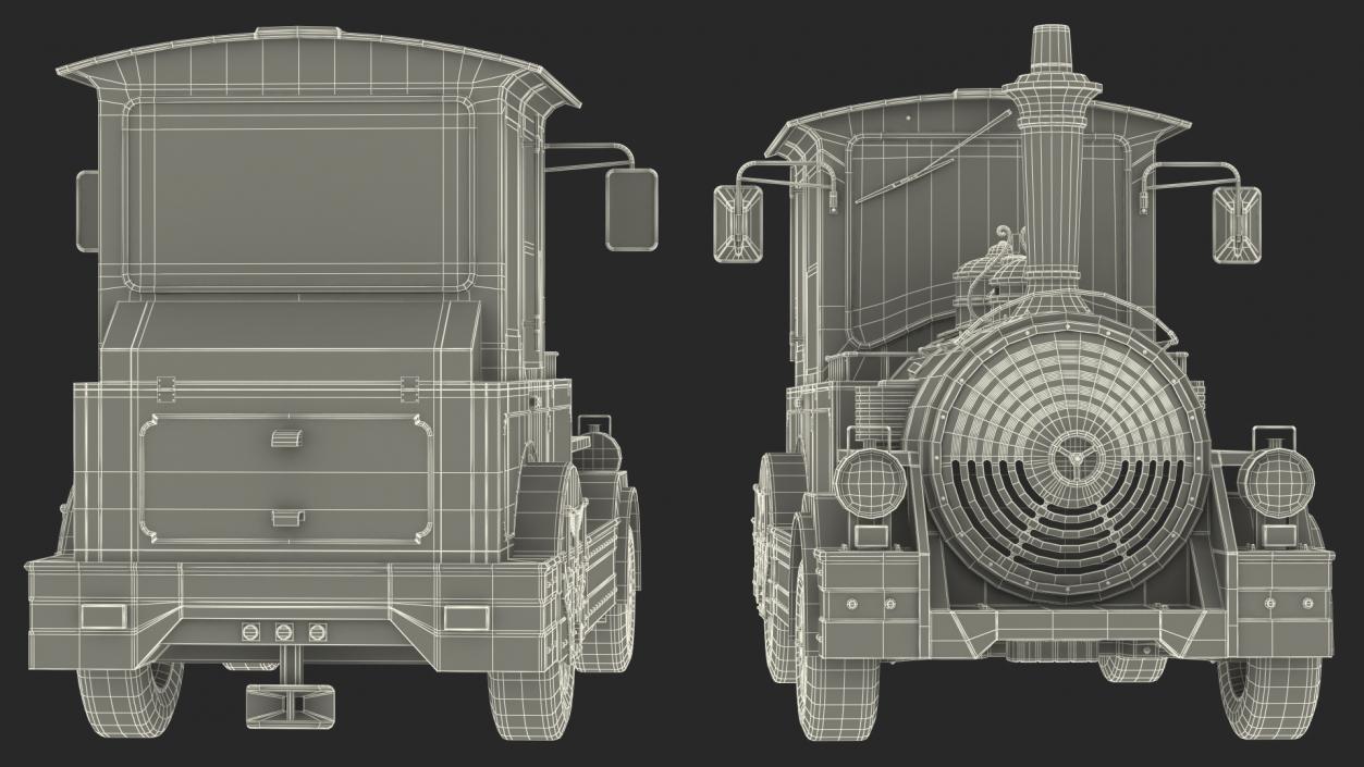 Tourist Train Locomotive 3D model