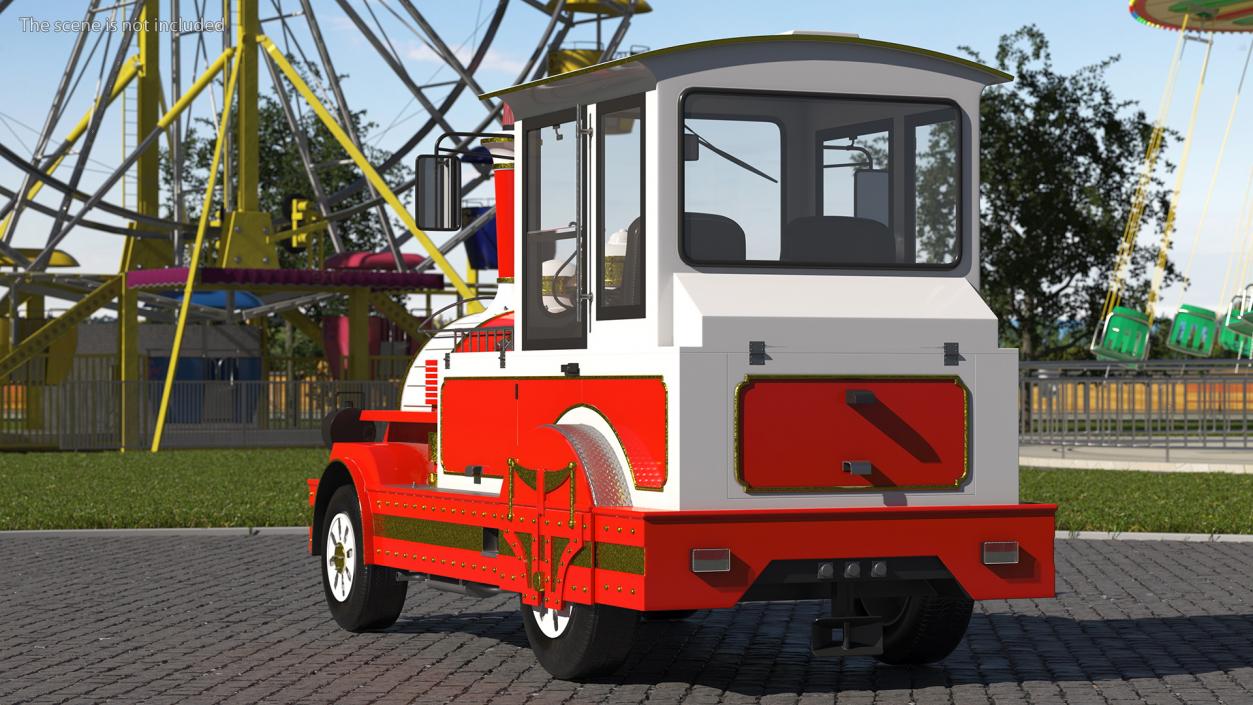 Tourist Train Locomotive 3D model