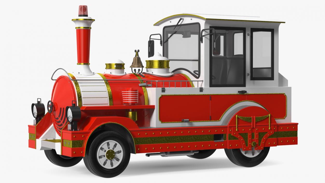 Tourist Train Locomotive 3D model