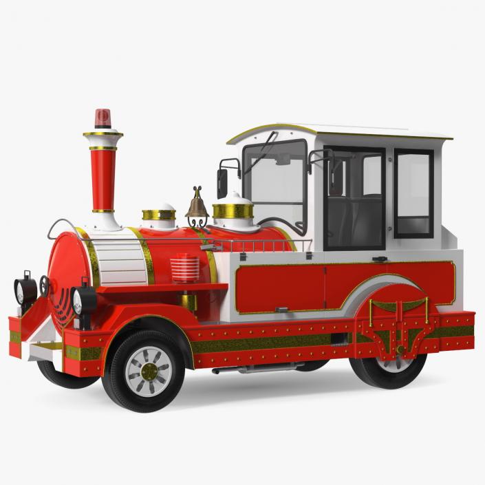 Tourist Train Locomotive 3D model