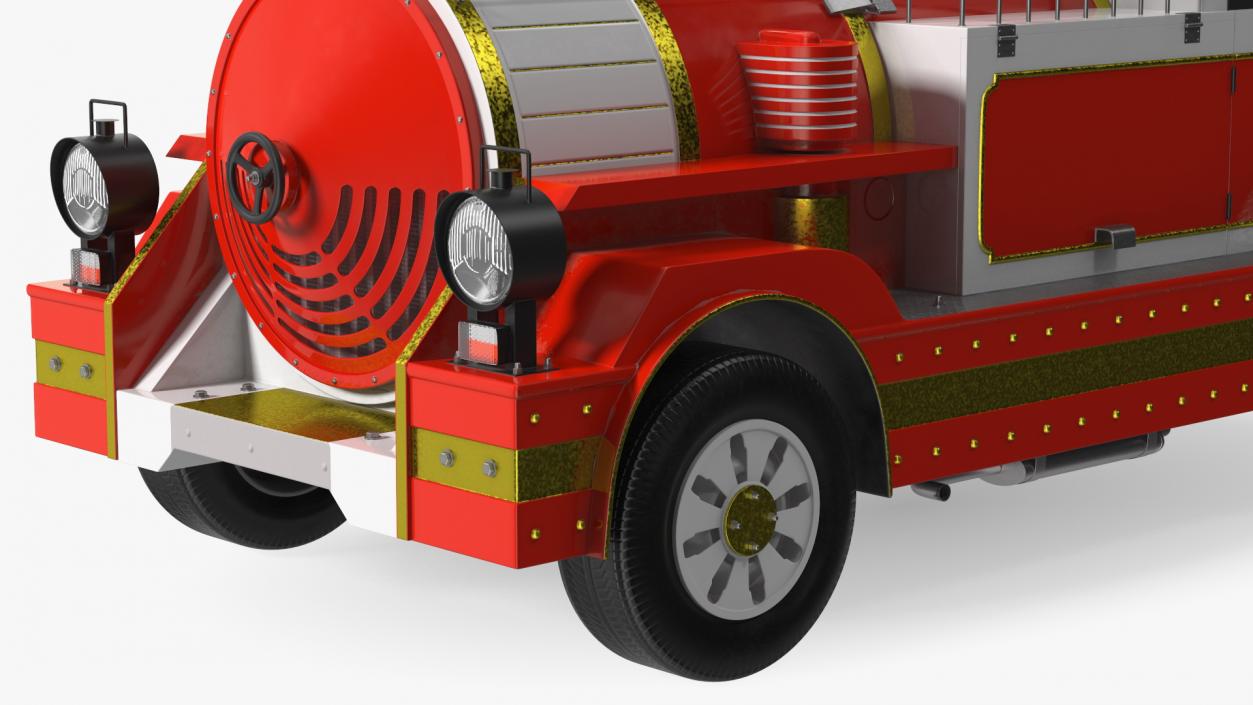 Tourist Train Locomotive 3D model